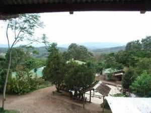 Aussicht auf die grüne Landschaft in Costa Rica